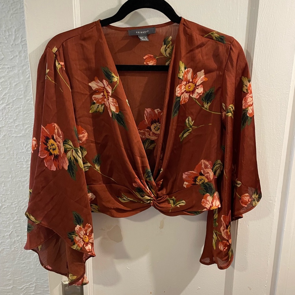 Primark Rust Floral Women's Blouse